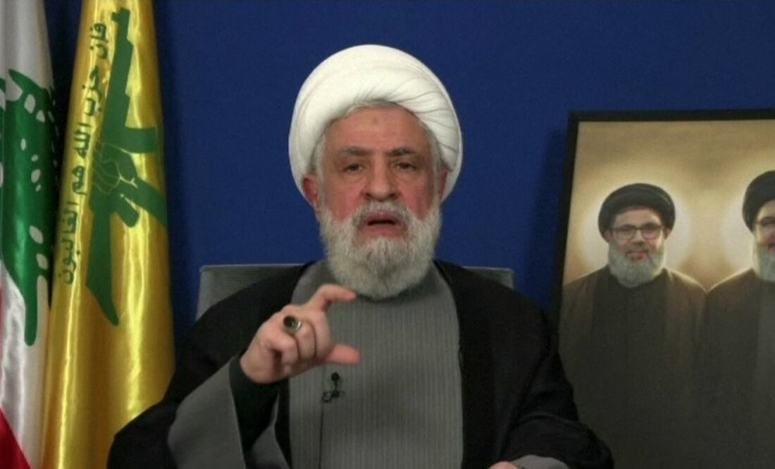 Naim Qasem, líder de Hezbolá. Foto: AFP