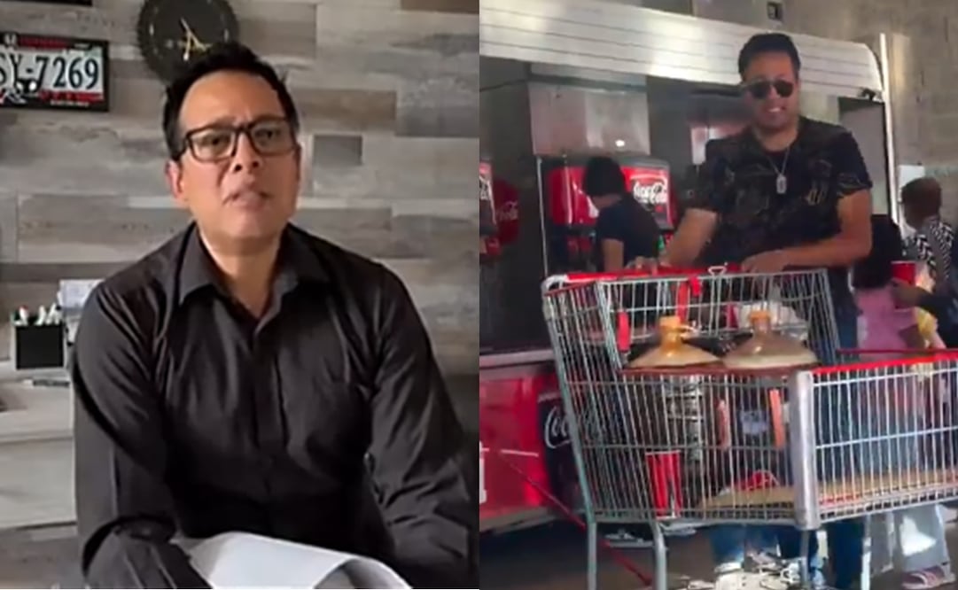 Hombre señalado como "Lord Refill" aclara lo sucedido tras llenar 2 garrafones en Costco. Foto: Captura de video