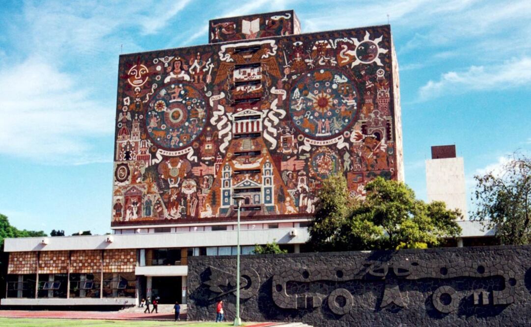 UNAM's central library - Photo: File Photo/EL UNIVERSAL