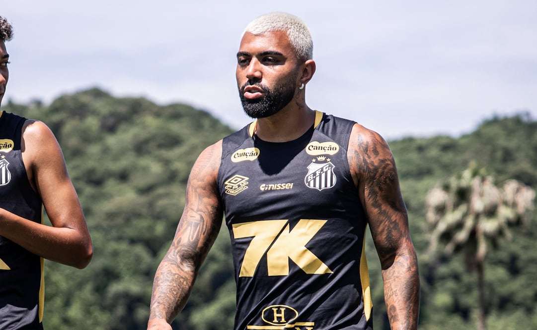 Gabigol recibió amenaza por parte de la afición del Santos de Brasil / Foto: @SantosFC en X