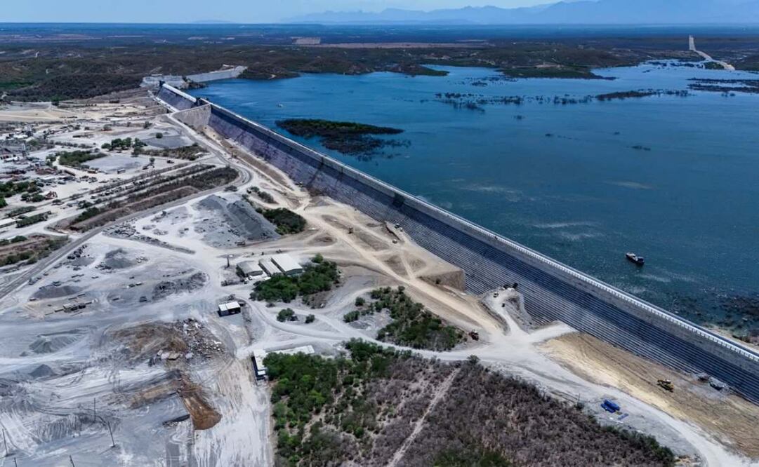 Samuel García inspecciona Presa Libertad de Nuevo León (13/04/2025). Foto: Especial