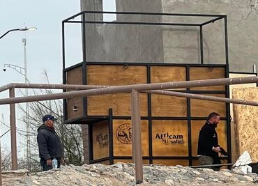 Llega contenedor para trasladar a Benito; esperan que la jirafa se adapte para iniciar el viaje a Puebla