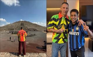 Marco Materazzi visita Teotihuacán y presume fotografía con Jorge Campos 