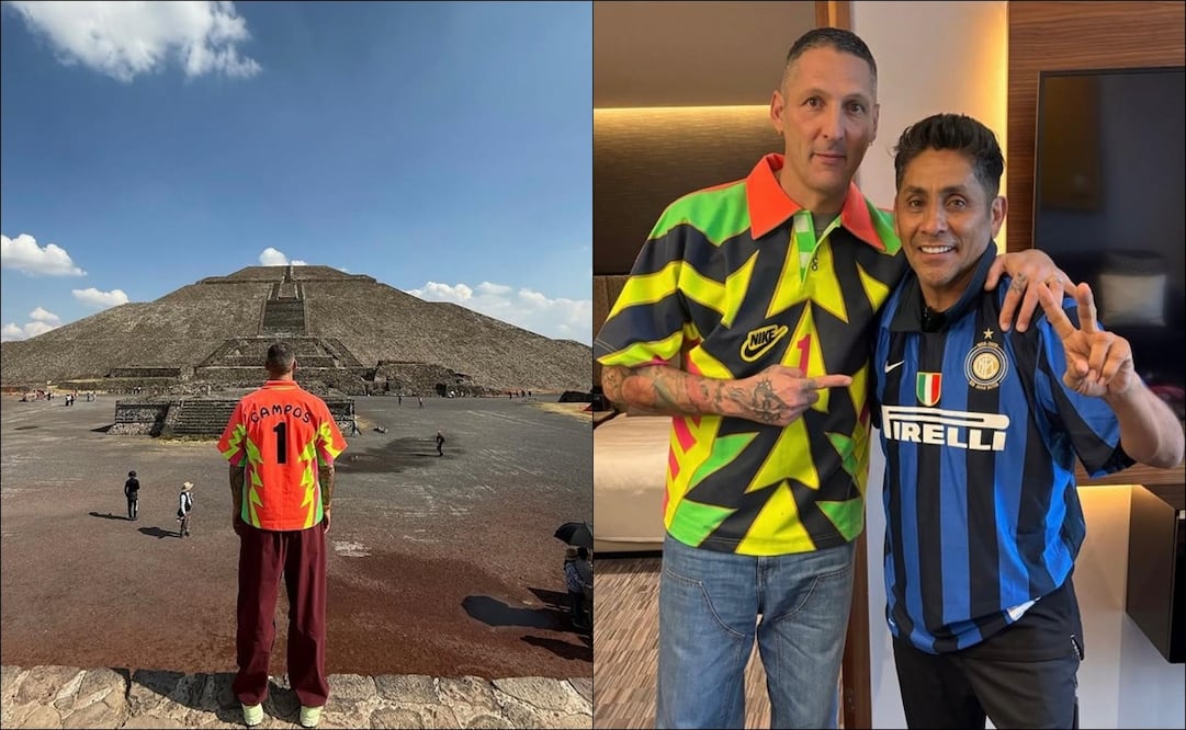 Marco Materazzi visitó Teotihuacán y presumió fotografía con Jorge Campos / FOTO: marcomaterazzi