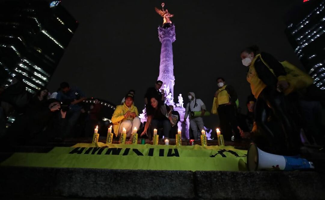 Diferentes organizaciones protestan contra la iniciativa de AMLO sobre Guardia Nacional / Foto: Fernanda Rojas. EL UNIVERSAL