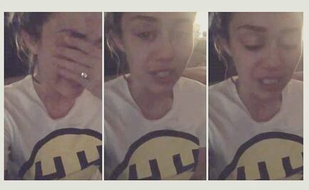 Miley Cyrus llora por derrota de Hillary Clinton