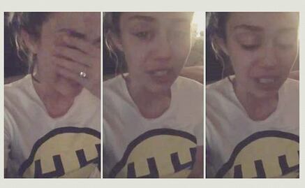 Miley Cyrus llora por derrota de Hillary Clinton