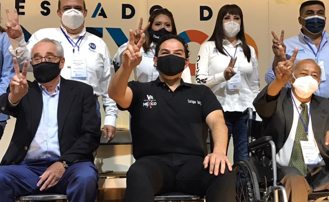 Hoy el PAN está arriba en 17 de los 41 distritos federales del Estado de México y en otros tantos en segundo lugar, afirmó el Enrique Vargas del Villar. Foto: Rebeca Jiménez