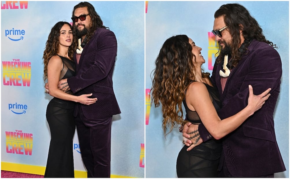 Jason Momoa y Adria Arjona, muy enamorados.
Foto: Evan Agostini/Invision/AP.