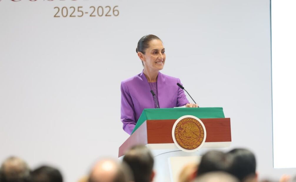 La presidenta Claudia Sheinbaum rinde su segundo informe de gobierno en Palacio Nacional, el 1 de septiembre de 2026. Foto: Luis Camacho/ EL UNIVERSAL
