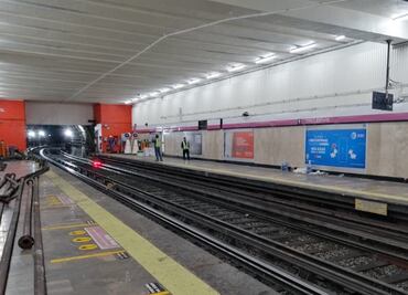 Retiran de las vías trenes que chocaron en Metro Tacubaya