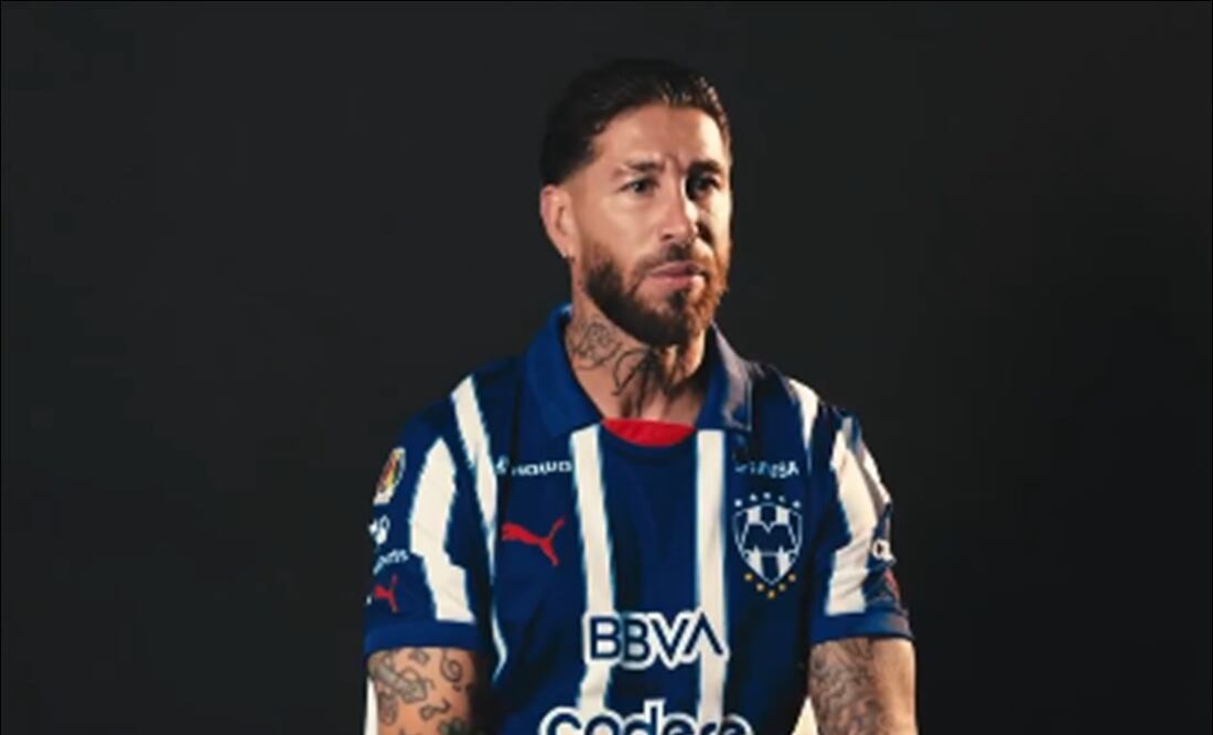 Sergio Ramos con la camiseta del Monterrey / Foto: Especiales