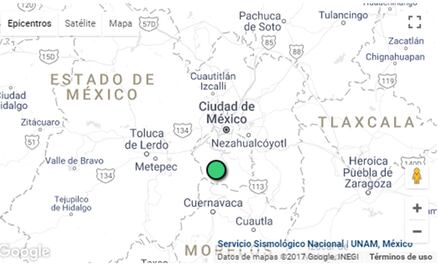 Reportan sismo al sureste de San Miguel Ajusco