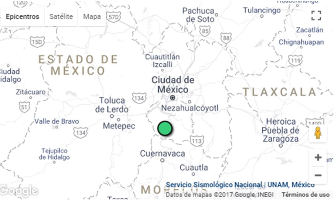 Foto: Servicio Sismológico Nacional