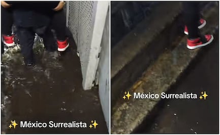 Comerciantes cobran 10 pesos por cargar a usuarios tras inundaciones en Metro de CDMX; video se viraliza en TikTok