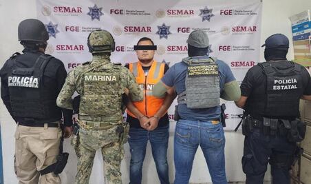 Marina detiene en Michoacán a sucesor de "La Vaca", líder de Los Mezcales