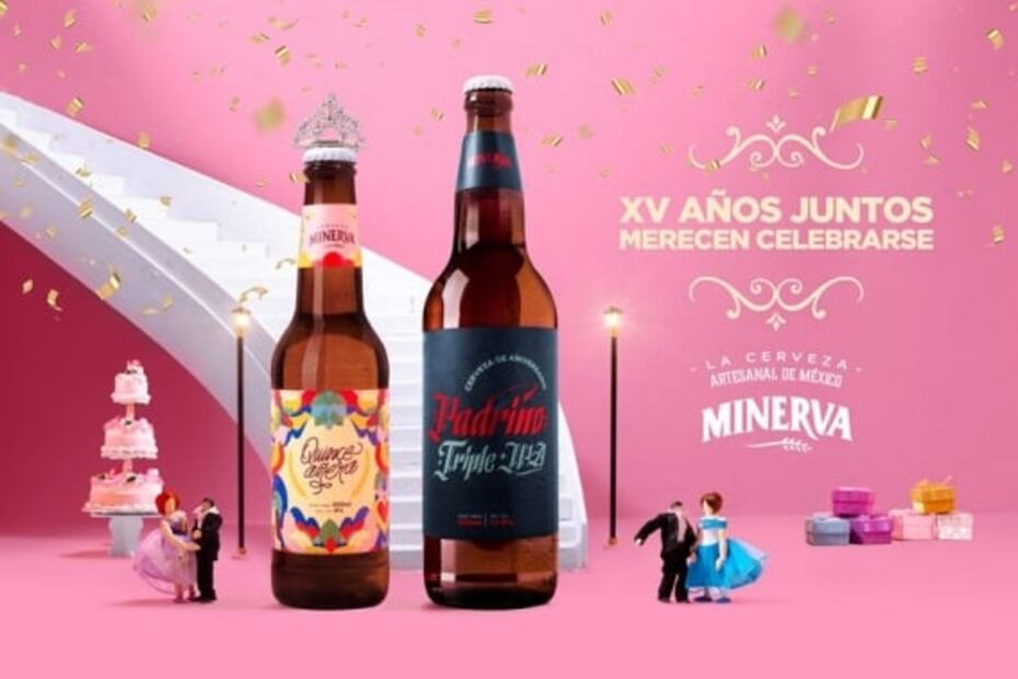 Cerveza Minerva festeja sus 15 años con dos chelas de edición limitada