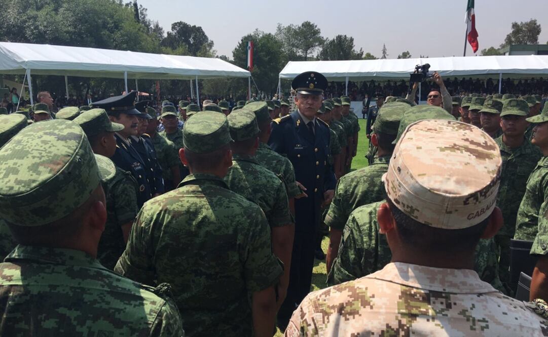 El titular de la Sedena asistió a la graduación de 212 soldados egresados de la Escuela Militar de Capacitación de Tropas del Servicio de Ingenieros. /Especial