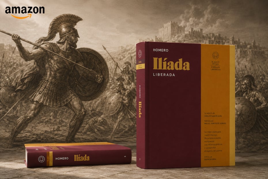 Amazon cuenta con ediciones del poema de Homero. Foto: Generada con IA