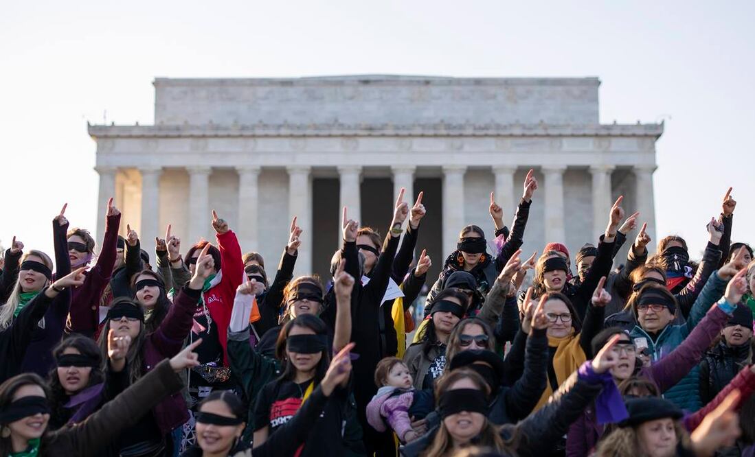 Protestas "Un violador en tu camino" en Washington  (Fotos: EFE)