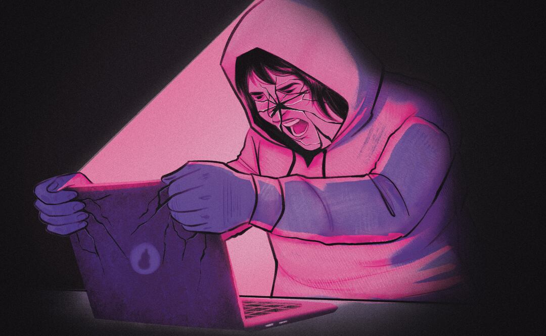 Las comunidades incel son grupos de hombres que se autodenominan “célibes involuntarios” y que, a través de espacios digitales, difunden discursos de odio y venganza contra las mujeres.  |  Ilustración: Liliana Pedraza.