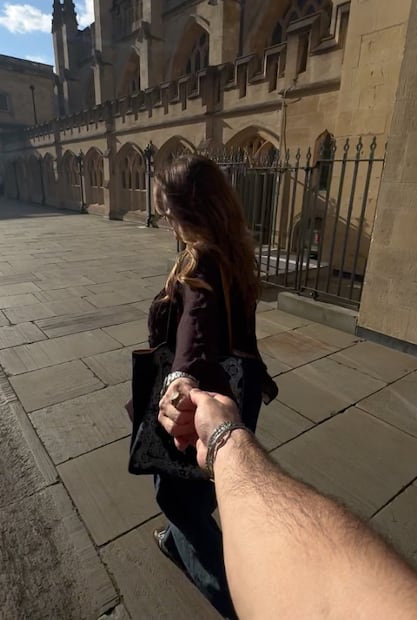 Andrea Legarreta y Luis Carlos Origel en Bath, Inglaterra.
Instagram lcorigel