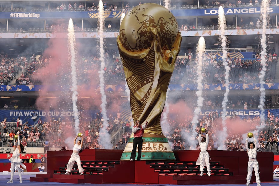 Tercera ceremonia de inauguración del Mundial de 2026, previo al partido entre Estados Unidos y Paraguay - Foto: AFP