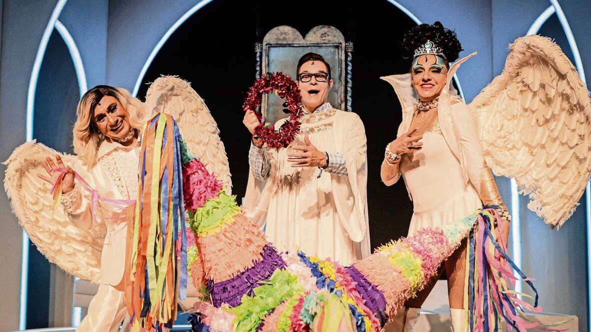 Entrevista con Horacio Villalobos, La Manigüis y La Supermana por la obra Una acto de Dios. Fotos Gabriel Pano | El Universal