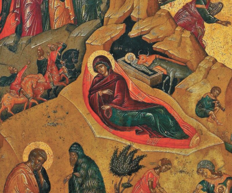 Pintura La Natividad, de Emmanuel Tzanes. CORTESÍA INBAL