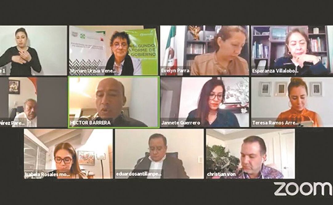 Myriam Urzúa, titular de la SGIRPC (arriba a la izquierda) compareció ante los diputados del Congreso capitalino. Foto: Especial