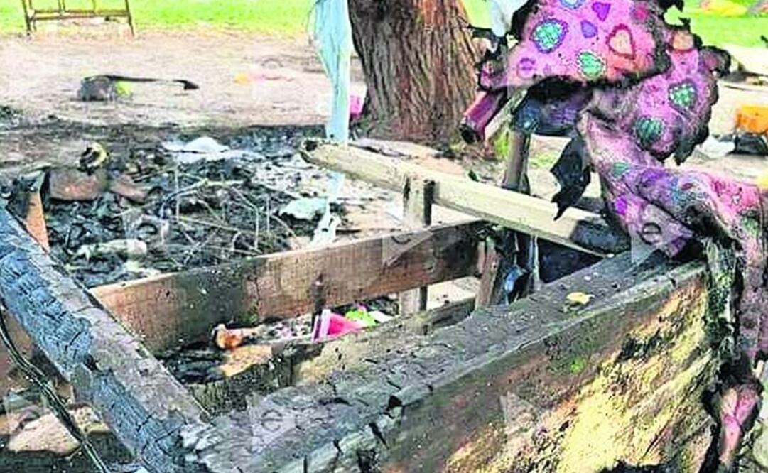 El incendio de casas de campaña fue intencional, dicen, Foto: Especial
