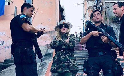 Madonna visita favela en Río de Janeiro