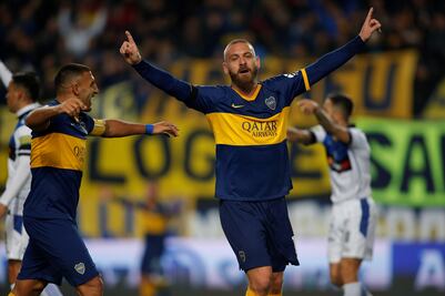De Rossi anota en su debut con Boca Juniors