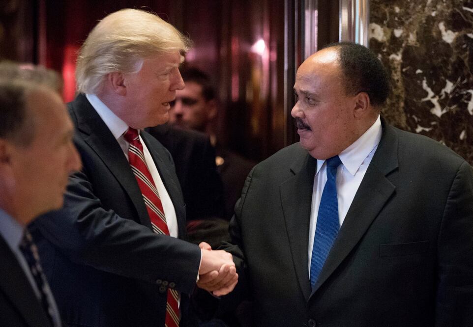 Martin Luther King III minimizó esa ofensa y dijo que "en el calor de la discusión se dicen muchas cosas en ambas partes" (Foto: AP)