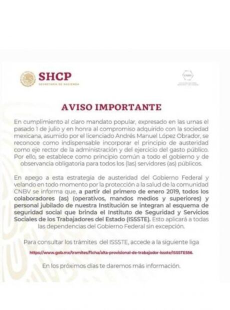 Oficializan integración de trabajadores de gobierno al Issste