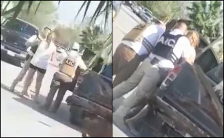 Entre jaloneos, detienen a "LadyDEA" por amenazar a un vecino en Piedras Negras, Coahuila