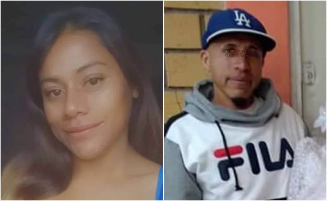 Yazmin García y aun lado su presunto feminicida Luis N. Foto: Especial