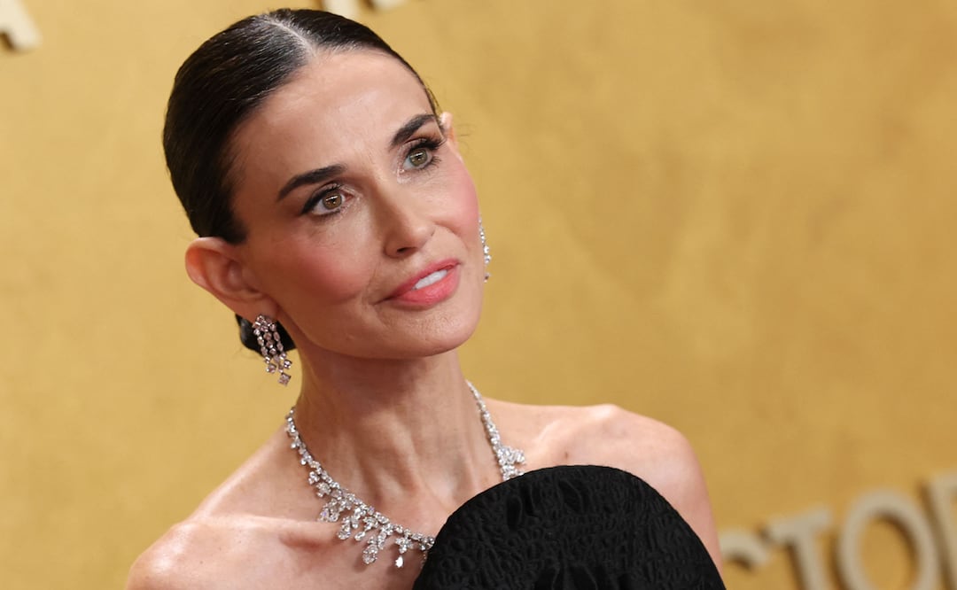 La actriz estadounidense Demi Moore asiste a la edición 32 de los de los Premios Anuales al Actor en el Auditorio Shrine de Los Ángeles.
Foto de MICHAEL TRAN / AFP.