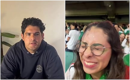 VIDEO: hombre que arrojó bebida a influencer en partido de México pide disculpas; “la emoción no es excusa”