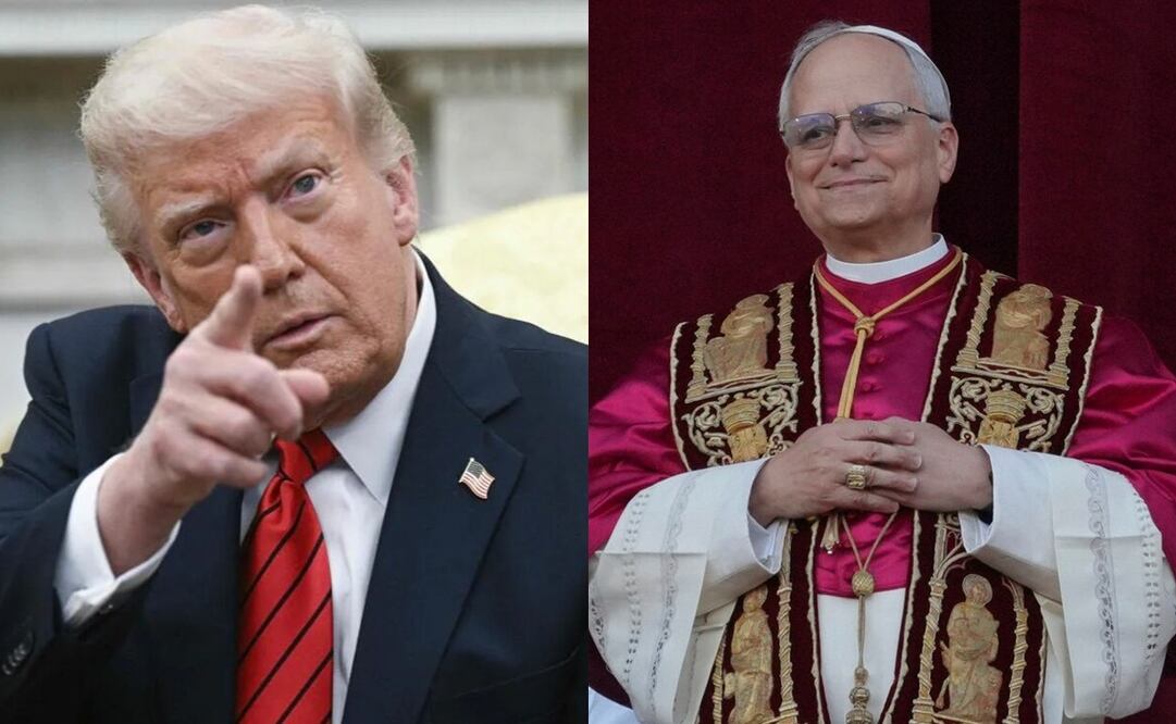¿Trump predijo al nuevo Pontífice estadounidense?. Foto: AP y Archivo