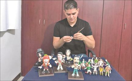 Fabrica héroes del deporte de plastilina a su hijo