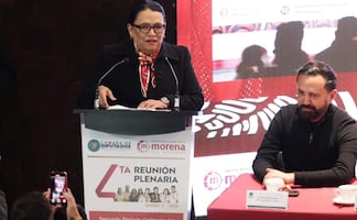 Rosa Icela Rodríguez asiste a reunión plenaria de Morena en San Lázaro; destaca audiencias públicas para la reforma electoral