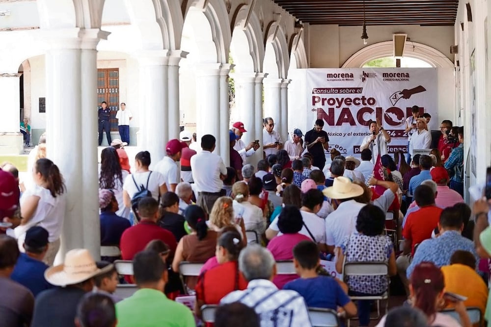 Este domingo se realizó la segunda de cuatro consultas sobre los temas que conformarán el Proyecto de Nación 2024-2030. Foto: Especial