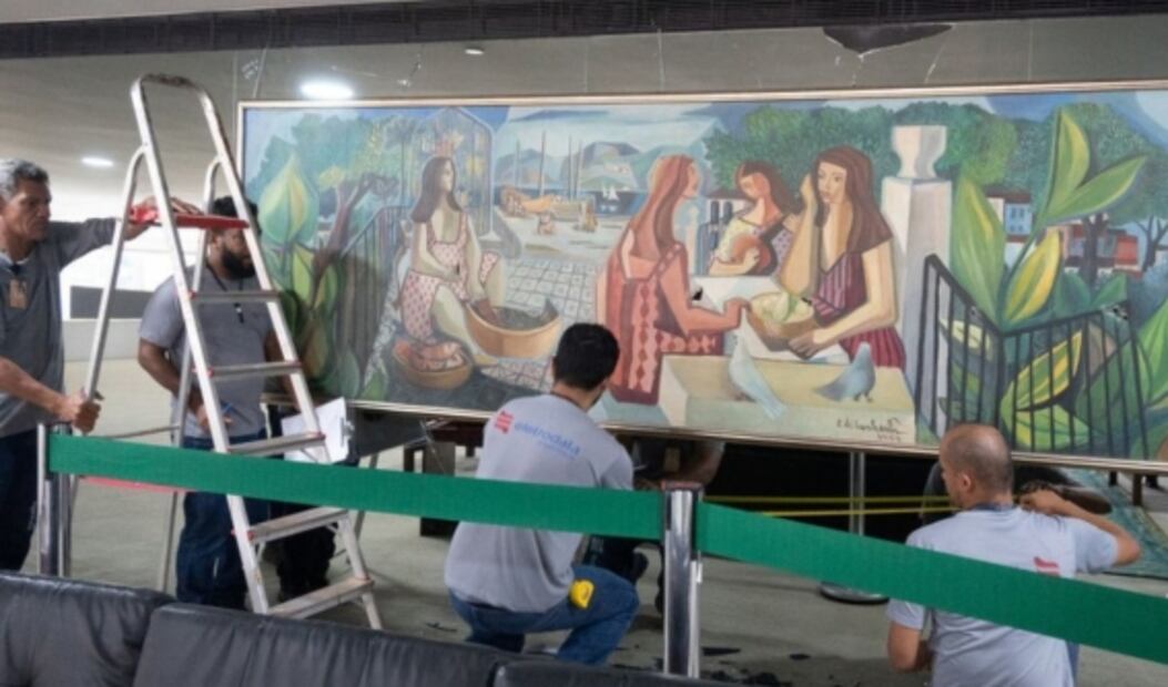 7 obras de arte que fueron dañadas por manifestantes en Brasilia