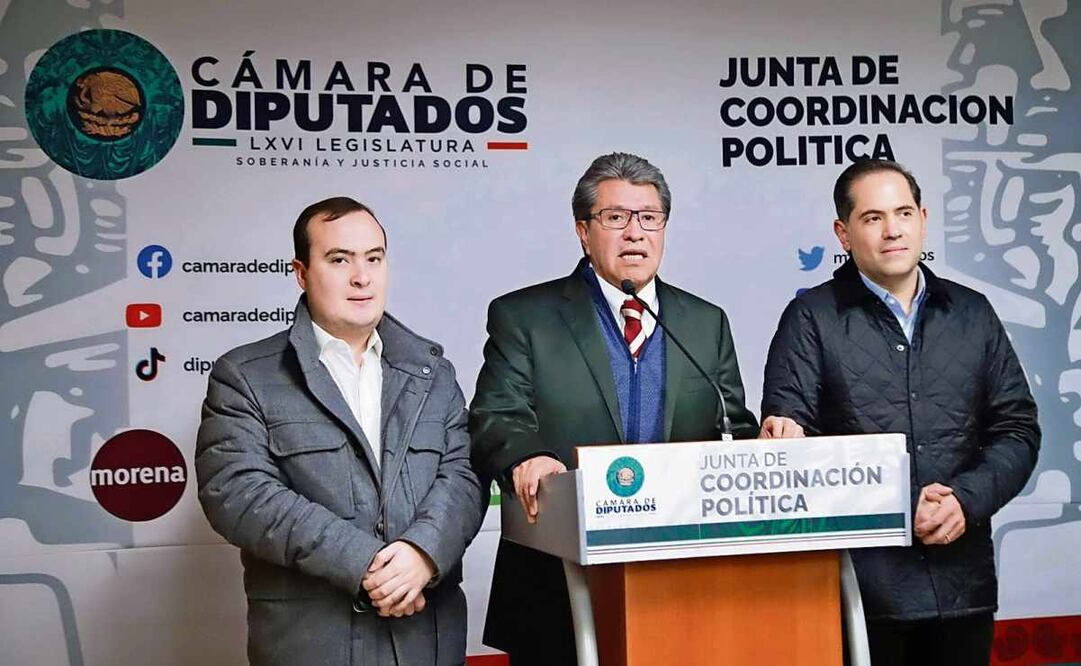 El líder de los diputados morenistas, Ricardo Monreal, dijo que ya tienen listos los ajustes al Presupuesto de Egresos de la Federación para 2025, que serán votados hoy. Foto: Especial