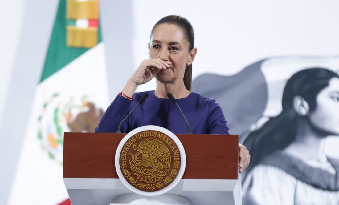 Conferencia matutina de Claudia Sheinbaum el 7 de mayo de 2025 en Palacio Nacional. Foto: Fernanda Rojas / EL UNIVERSAL