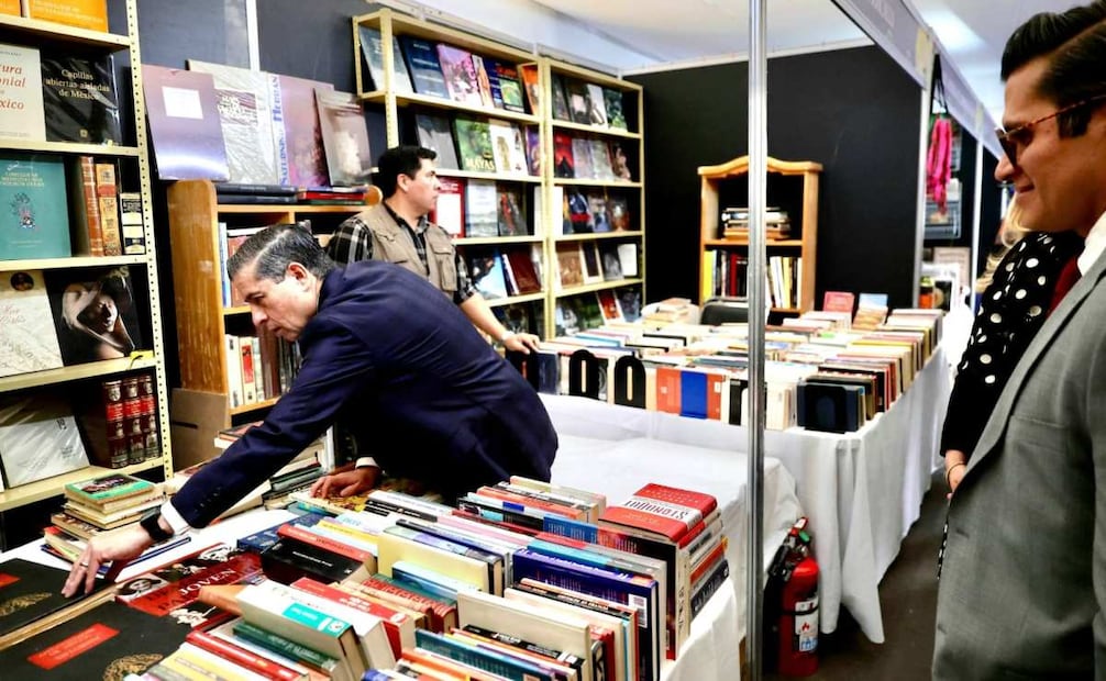 Giovani Gutiérrez inaugura Feria Internacional del Libro de Coyoacán; participan más de 243 expositores.
Foto: Especial.