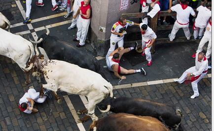 San Fermín. Primer encierro deja un herido por asta de toro