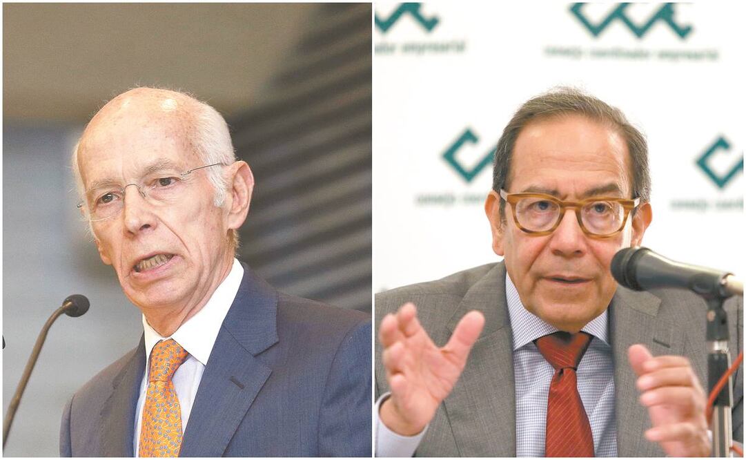 Luis Niño de Rivera, presidente de la ABM y Carlos Salazar Lomelín, presidente del Consejo Coordinador Empresarial. Fotos/ARCHIVO EL UNIVERSAL