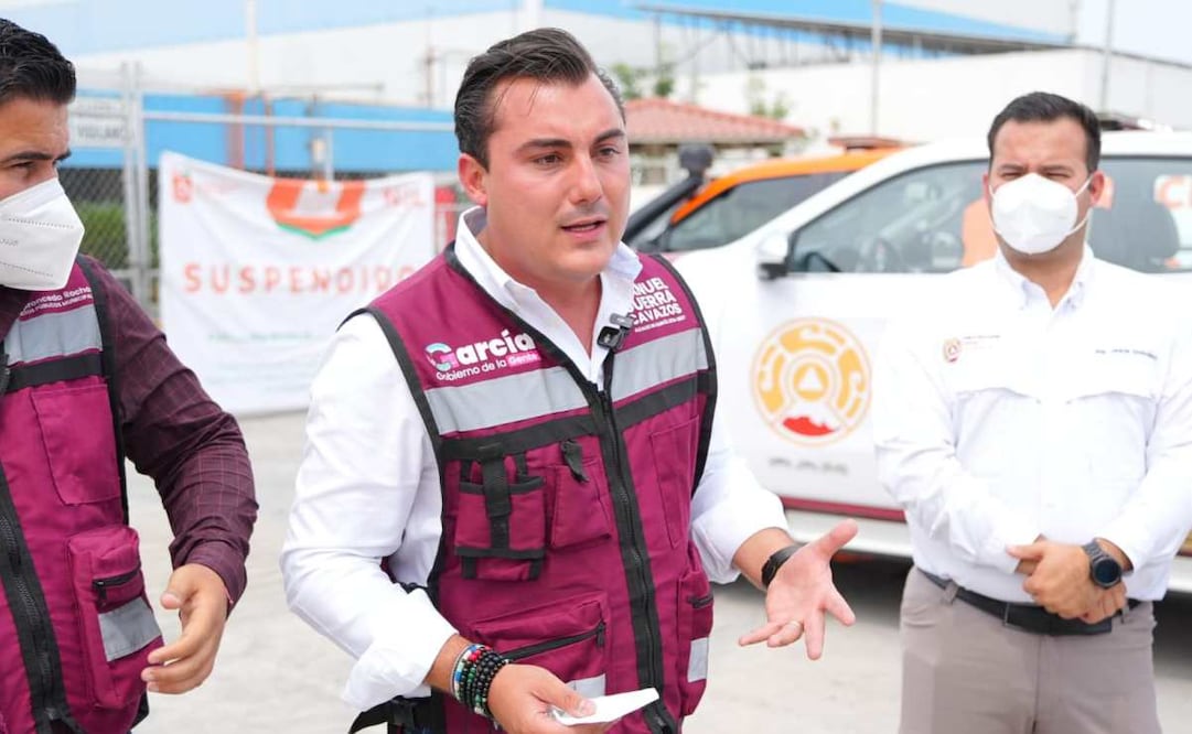 Empresa del Parque Mitras es clausurada en García, Nuevo León; indagan derrames de químicos industriales.
Foto: Especial.